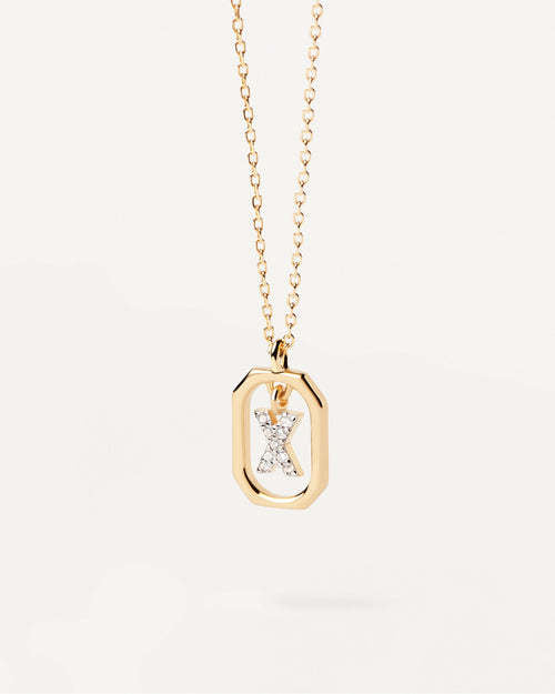Wholesale MINI Alphabet Silver Necklaces